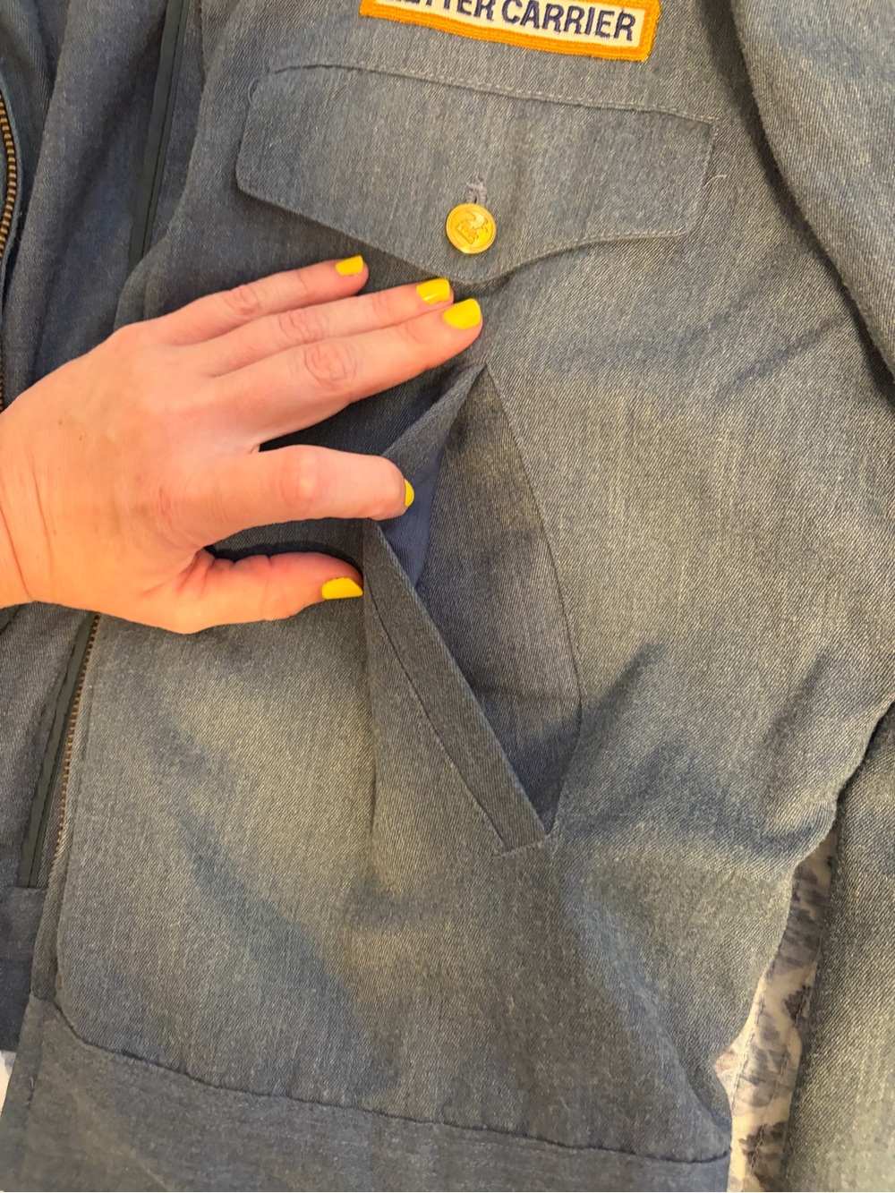 Letter Carrier Blue Work Jacket - Picture 5 of 14